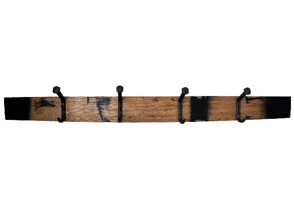 Bourbon Barrel Stave Hat/Coat Rack