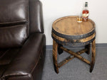 Load image into Gallery viewer, Bourbon Barrel Table, Quarter Barrel Side Table
